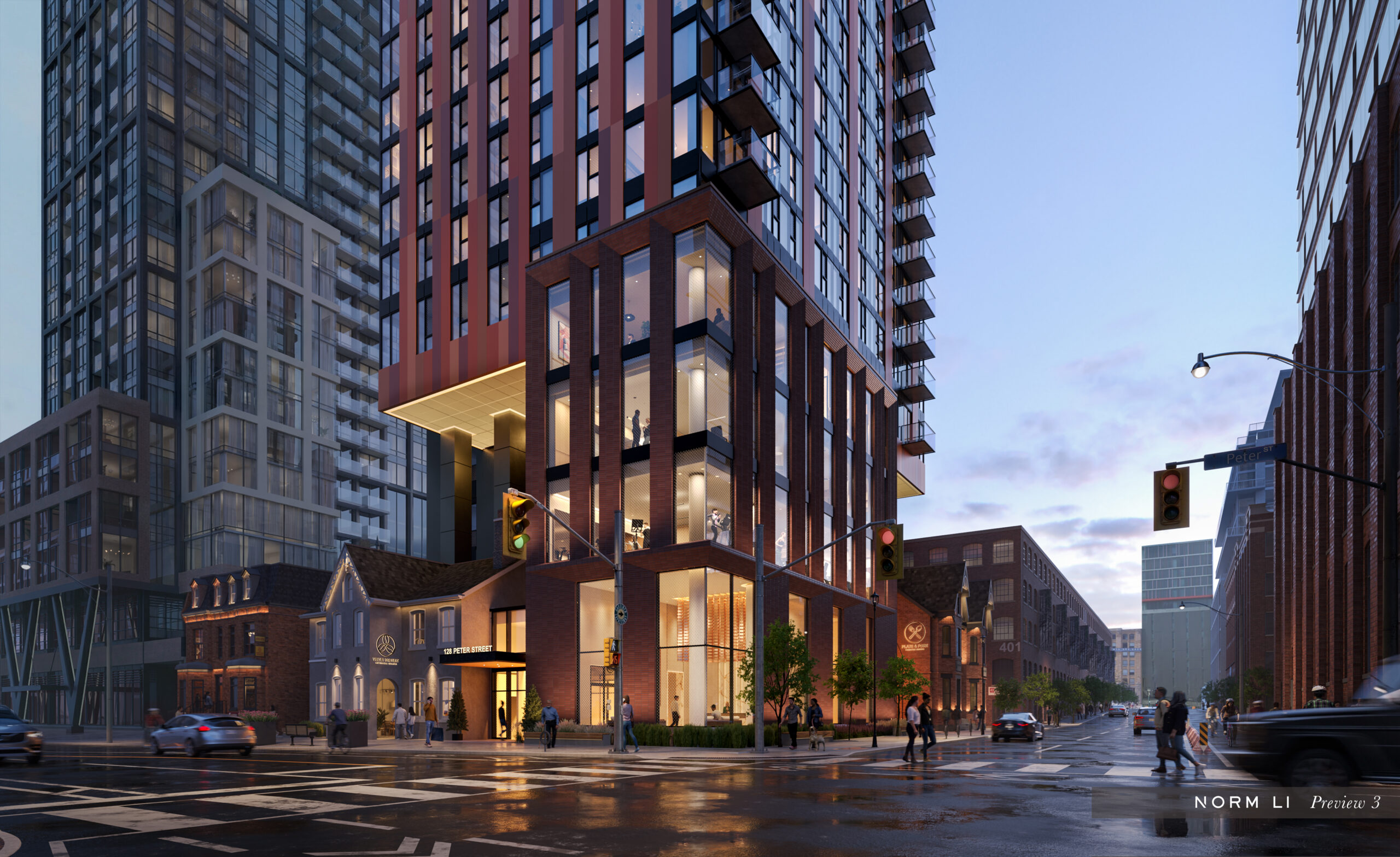 A CGI rendering of the Pierre mixed-use tower